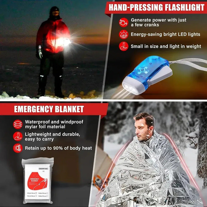 Botiquín Primeros Auxilios Portátil Kit Emergencia 41pcs