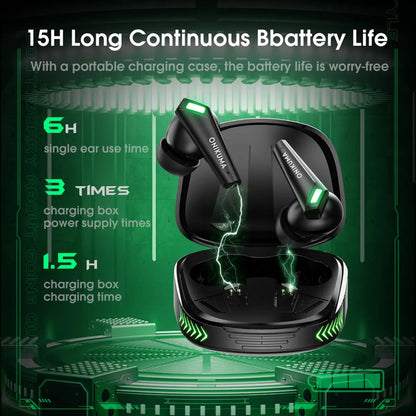 Audifono Inalambrico Gamer Onikuma T308 Bluetooth Tws In-ear Negro T308