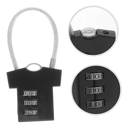 Mini Candado De Seguridad Con Contraseña Multiuso Diseño Color Negro
