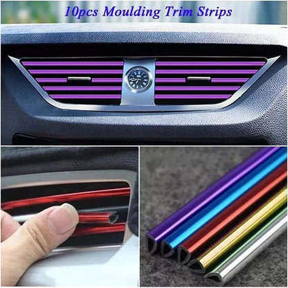 Moldura Decorativa Rejilla Ventilación Tuning Auto Universal