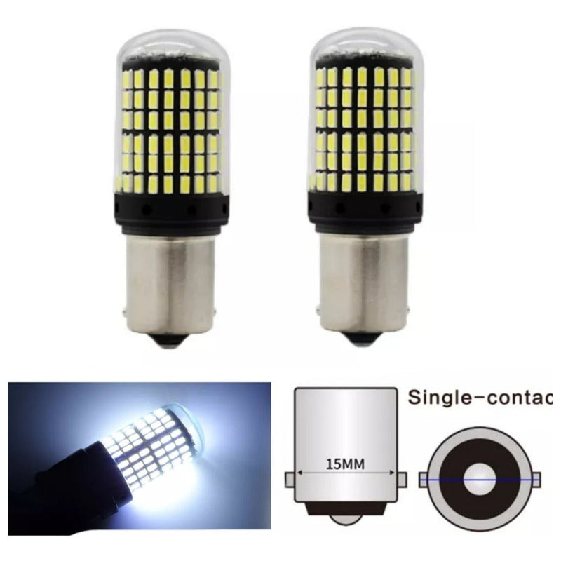 X2 Ampolleta Destellante Blanca Luz Led Estrobo Canbus /ryc