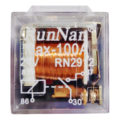 X10 Relay Transparente 24v 100a 4 Patas Relé Auto 4pin /ryc