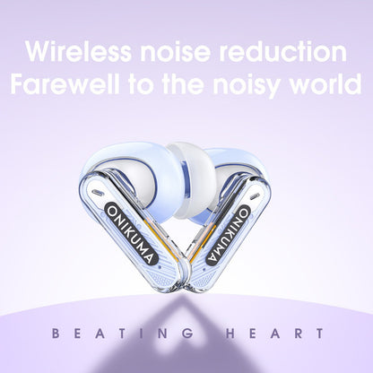 Auriculares Bluetooth Onikuma T5 Tws Reducción D Ruido Purpl Color T5 Purple