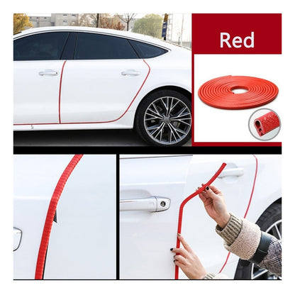 Moldura De Auto Sello Presión Protectora Puertas Capot 10mt Rojo 10mt