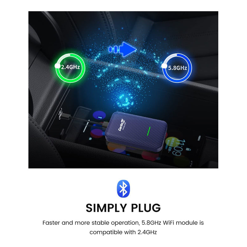Carlinkit Adaptador Inalámbrico Android Carplay Sin Cables