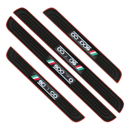 X4 Pisadera De Goma Adhesiva Sticker Cubre Socalo Protección