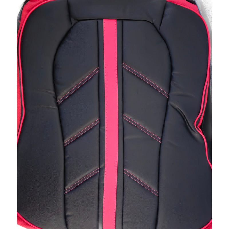 Set Fundas Cubreasiento 100% Eco Cuero Acolchado Cn Bolsillo