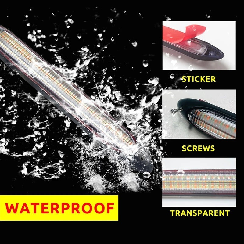 X2 Tira Luz Led Neblinero Secuencial Blanco Amarillo 23 Cm /