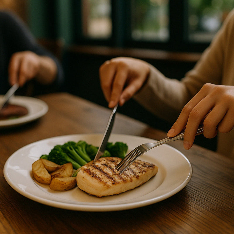 X2 Cuchillos Para Carne De Acero Inoxidable 23cm Cuchillo