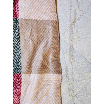 Plumón Cobertor Cubrecama Plush Chiporro Funda 2p Diseños Beige Mod9 Cuadros