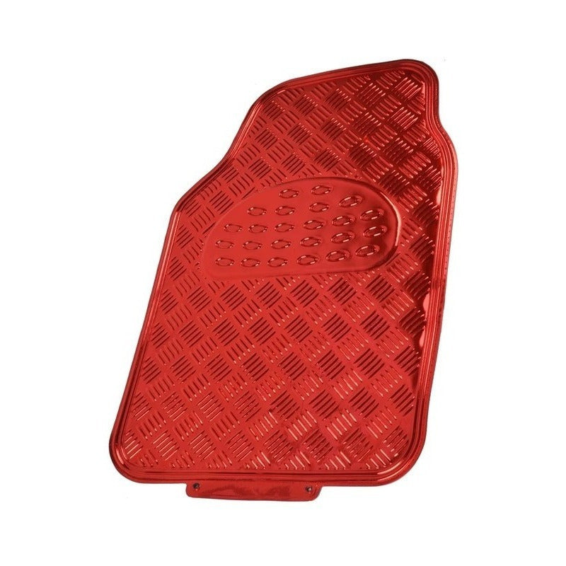 Alfombra Cubre Piso Metálico Colores Set 4pcs Auto Tuning
