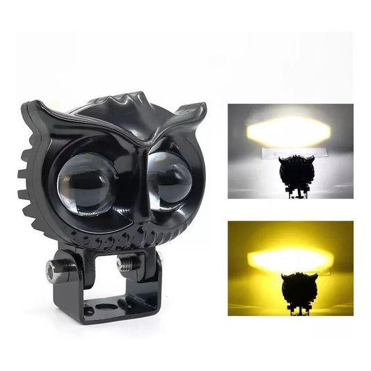 Foco Led Neblinero Bi Color Auto Moto Búho Tipo Lupa /ryc