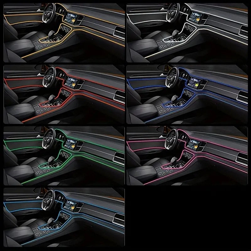 Hilo Neon Decorativo Usb Luz Rgb 2mt Interruptor Auto Tuning