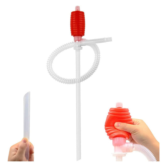 Bomba Sifón Manual Trasvasije Combustible Multiuso 52cm /ryc
