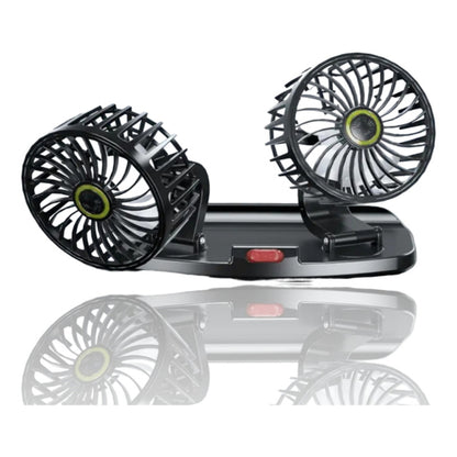 Ventilador Doble Para Auto 360° Conexión 12v Encendedor/ Ryc