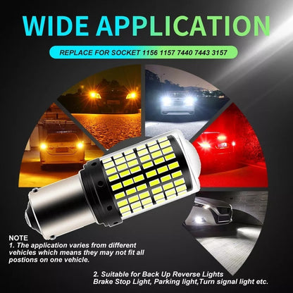 X2 Ampolleta Destellante Blanca Luz Led Estrobo Canbus /ryc