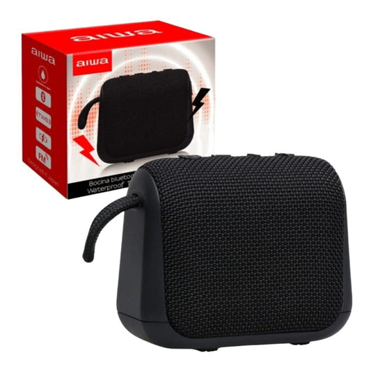 Parlante Aiwa Portátil Impermeable Awkf3b Bluetooth Recarga