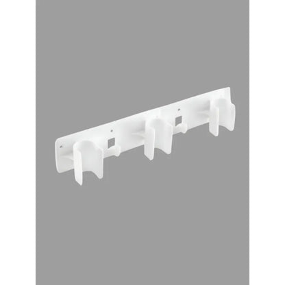 Organizador 3 Escoba Colgador Adhesivo D Escobillon Trapero Blanco 30420