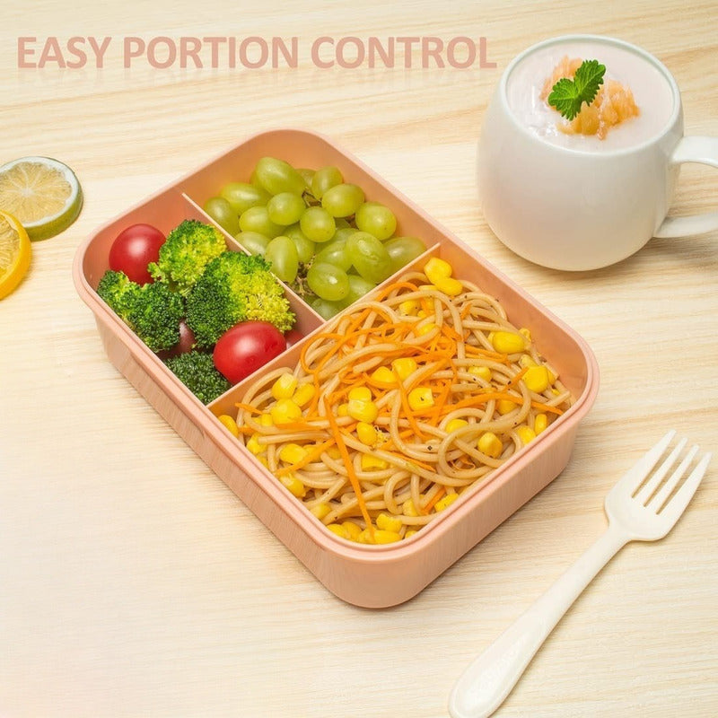 Contenedor Hermético Colación Con Cuchara Y Tenedor