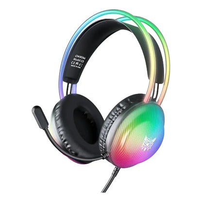 Audifonos Gamer Alámbrico Onikuma X29 Luz Led 3.5mm Negro