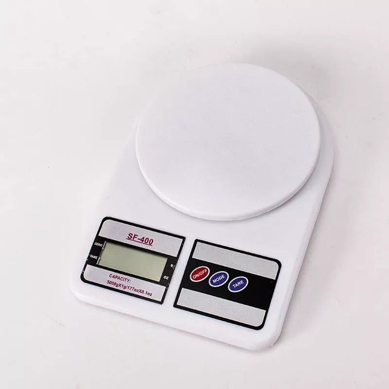 Balanza Gramera Cocina Digital Hasta 7kg Blanco