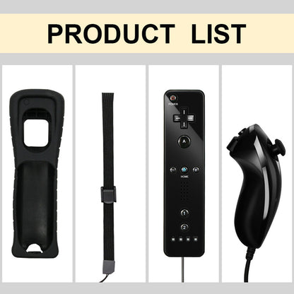 Joystick Compatible Con N-wii Wiimote + Nunchuk + Funda Wii