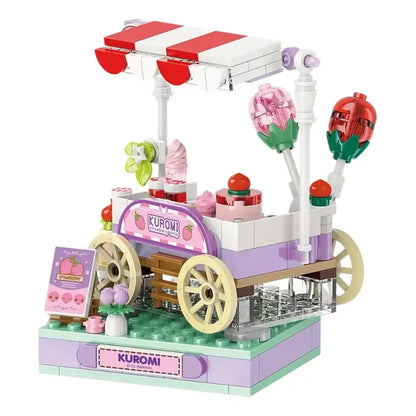 Set Bloques De Construcción Keeppley Hello Kitty Y Amigos 167 Kuromi Satrawberry Store 20751