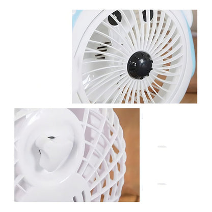 Mini Ventilador D/escritorio Divertido Diseño Perrito 189yyq Cantidad De Aspas 3 Color De La Estructura Blanco Color De Las Aspas Blanco Diámetro 28 Cm Material De Las Aspas Plástico
