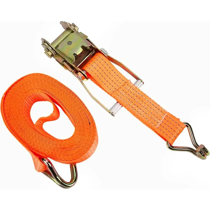 Eslinga De Amarre Con Tensor 5cm 10mts 1300kgs Para Carga Naranja Hs-201a