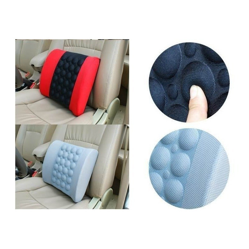 Cojín Lumbar Masajeador Respaldo Ergonómico Almohada Espalda
