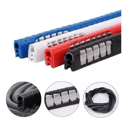 Moldura De Auto Sello Presión Protectora Puertas Capot 10mt Rojo 10mt