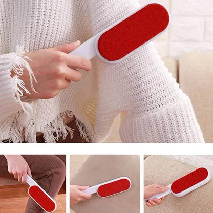 Cepillo 2 En 1 Saca Pelusas Y Pelos De Mascota Para Ropa Blanco Rojo 2708100