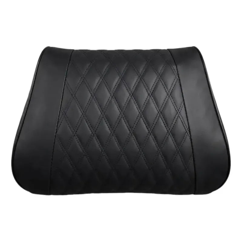 Cojin Apoya Cabeza Almohada Cojin Lumbar Eco Cuero Para Auto Negro