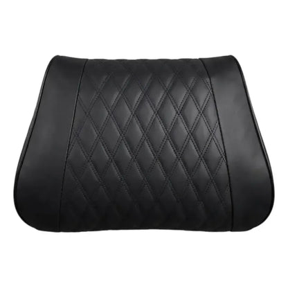 Cojin Apoya Cabeza Almohada Cojin Lumbar Eco Cuero Para Auto Negro