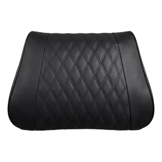Cojin Apoya Cabeza Almohada Cojin Lumbar Eco Cuero Para Auto Negro