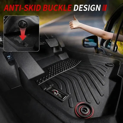 Cubre Piso Calce Perfecto Compatible Con Vw Amarok 2010-2024 Negro