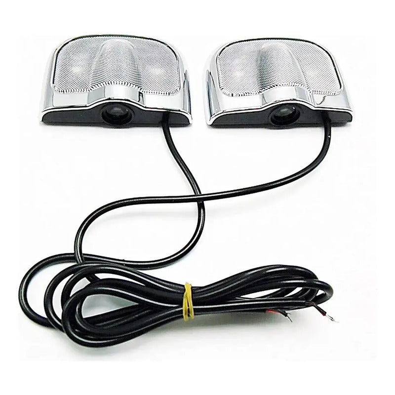 X2 Luces De Cortesía Led Luz Bienvenida De Puerta De Autos 12v Cables Hon Caja Negra