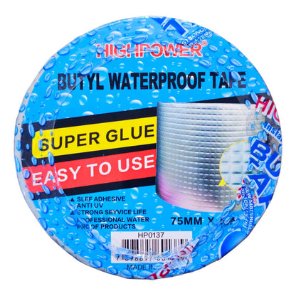 Cinta Aislante Impermeable 75mm X5mts Tapa Gotera Supglue