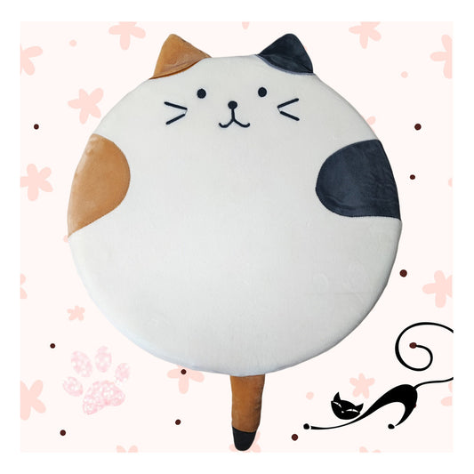 Cojín Para Silla Con Memoryfoam Diseño Gato Cat Cómodo Kawai