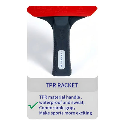 Set Ping Pong 4 Paletas + 8pelotas +estuche Kit Tenis Mesa Rojo/negro Fl (cóncavo)