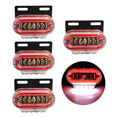 X4 Luz Led Trocha Bicolor Luz Lateral Led Advertencia 24v