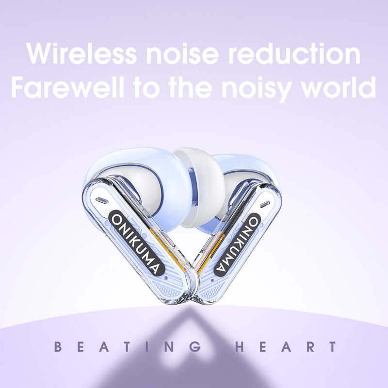 Auriculares Bluetooth Onikuma T5 Tws Reducción D Ruido Purpl T5 Purple