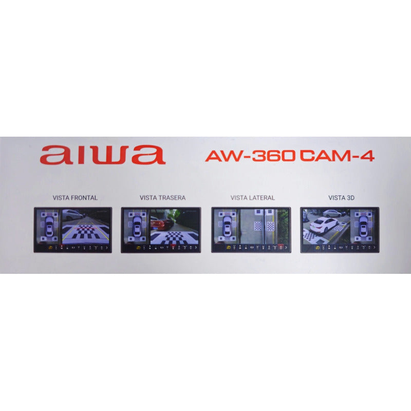 Kit Cámaras 360° De Estacionamiento Aiwa Para Radio Android