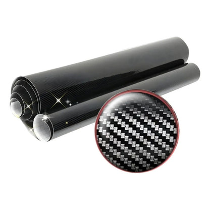 Vinilo Fibra Carbono 5d Brillante Autoadhesivo 60x100cm Negro