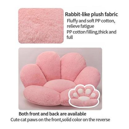 Cojín Para Silla Asiento Peluche Garrita Gato Mueble Mascota