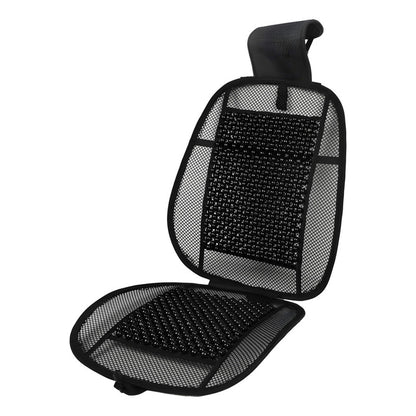 Respaldo Lumbar Ergonómico Negro Cn Bambú Negro Auto Oficina