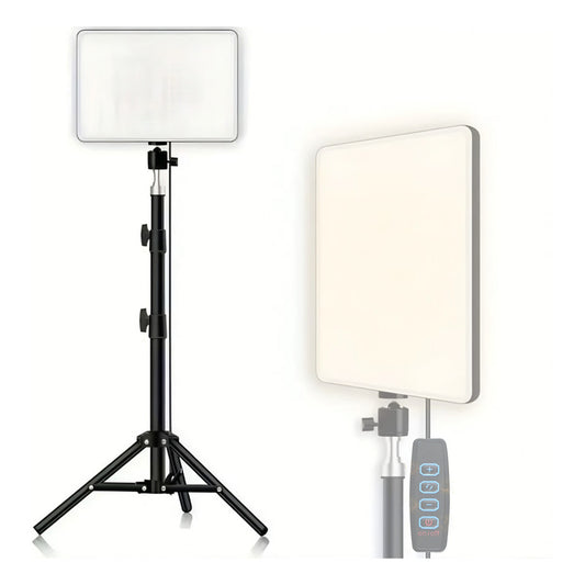 Luz Led Relleno Panel Iluminación 23cm Video Foto + Trípode