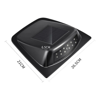 Luz Led Solar Rgb +control Remoto Estroboscopica Techo Capot