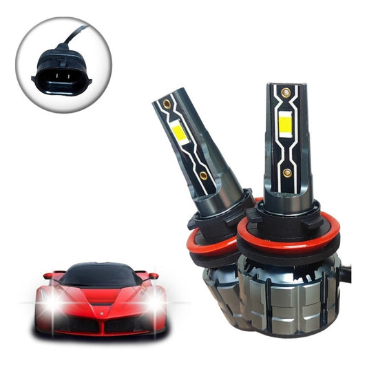 Kit X2 Ampolleta Turbo Led 8v-48v 28000l 280w Conector H11
