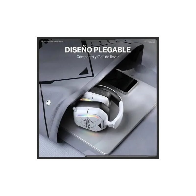 Audífonos Gamer Onikuma Gt883-b Inalámbricos Con Bluetooth Y Micrófono Flexible, Blanco